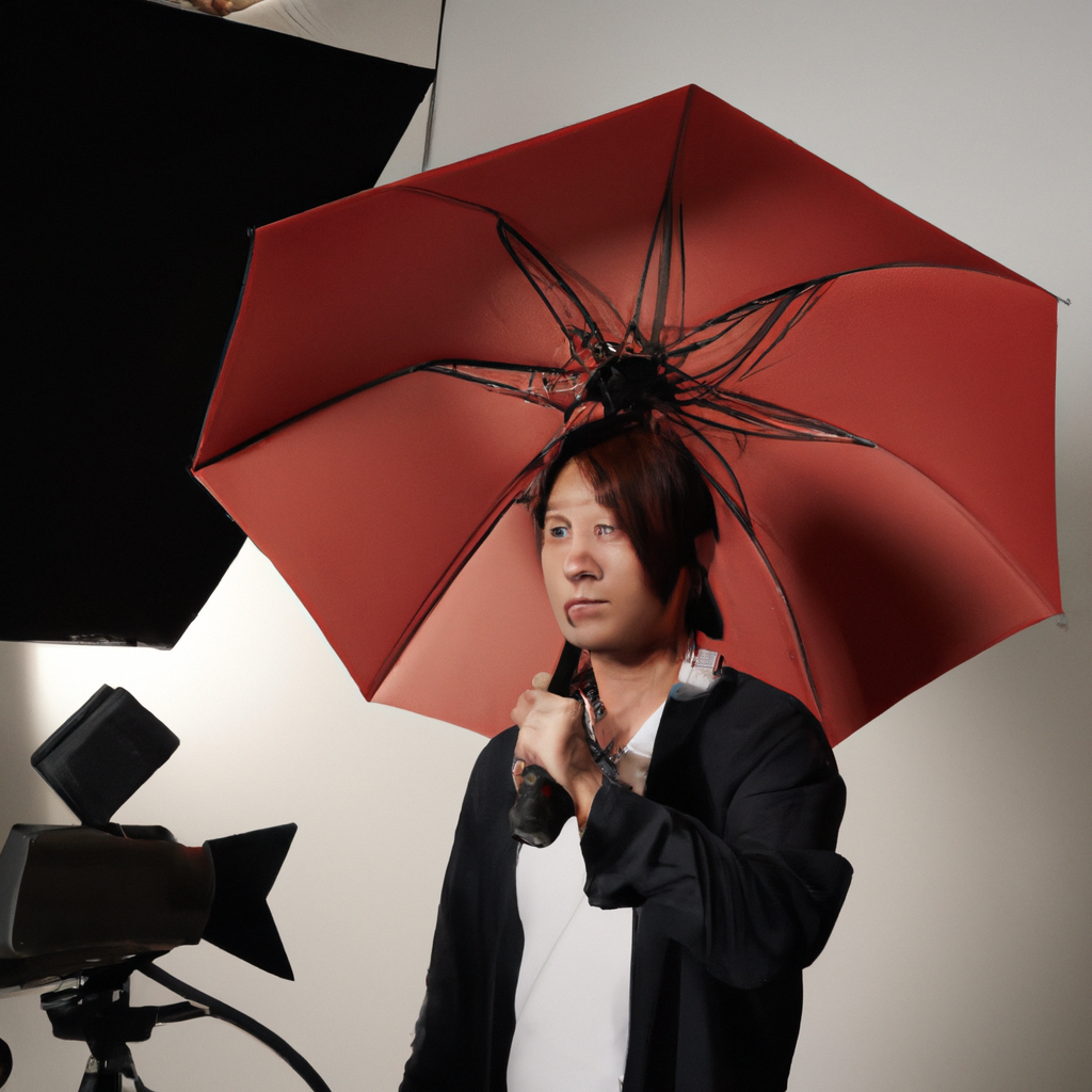 이지아 작업 현장 사진, 카메라 세팅, 소프트박스