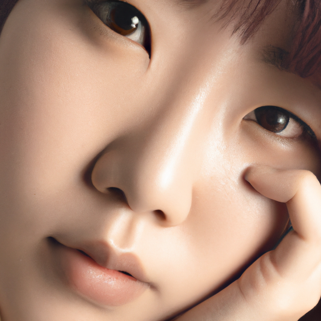 프리셋이 적용된 동일한 모델의 포트레이트, 따뜻한 톤, 부드러운 하이라이트