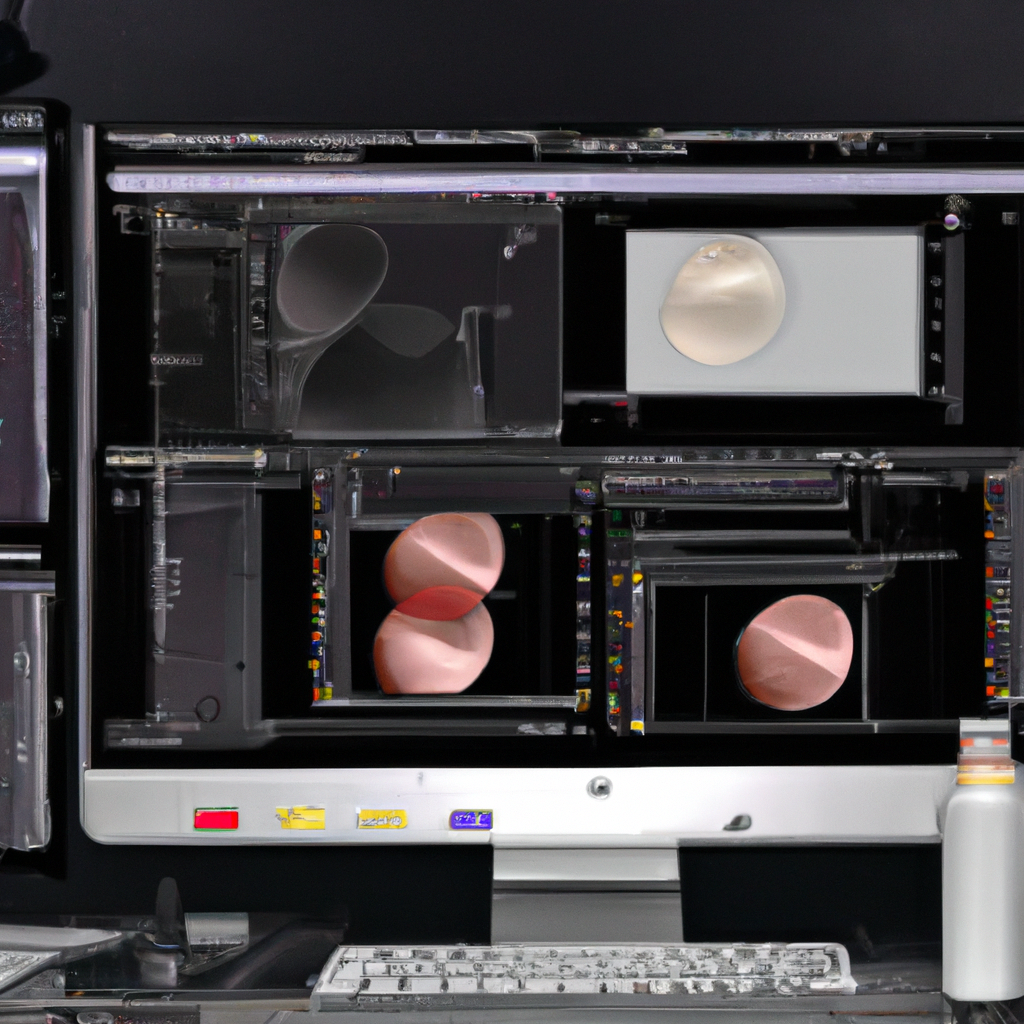 리터치 작업 화면, 세심한 디테일, 피부 결 보존